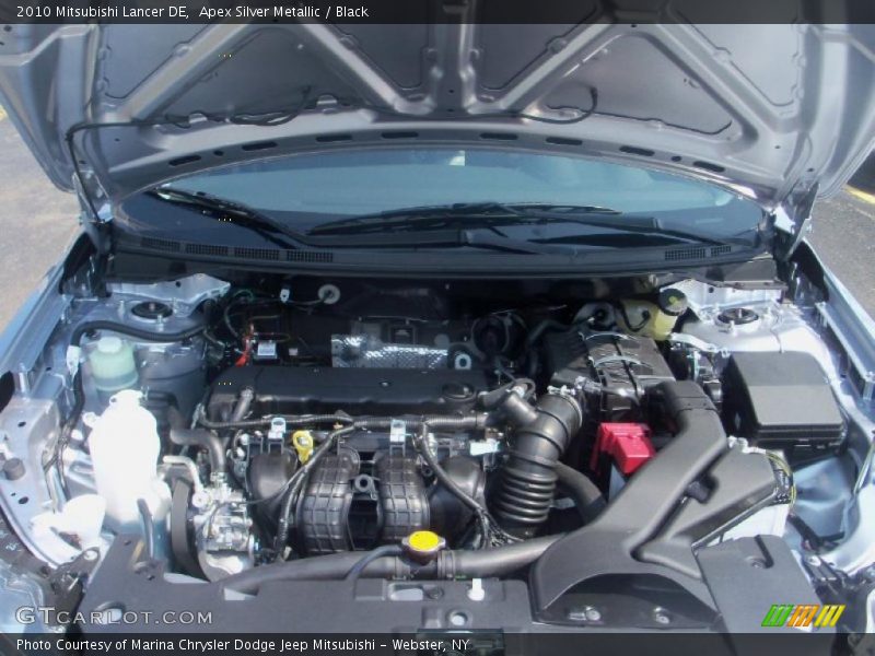 Apex Silver Metallic / Black 2010 Mitsubishi Lancer DE