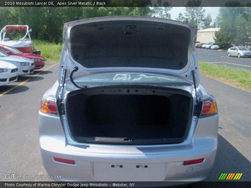 Apex Silver Metallic / Black 2010 Mitsubishi Lancer DE