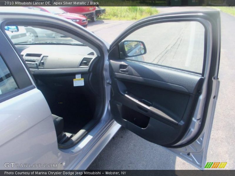 Apex Silver Metallic / Black 2010 Mitsubishi Lancer DE