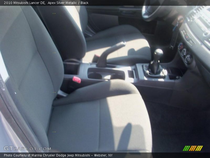 Apex Silver Metallic / Black 2010 Mitsubishi Lancer DE