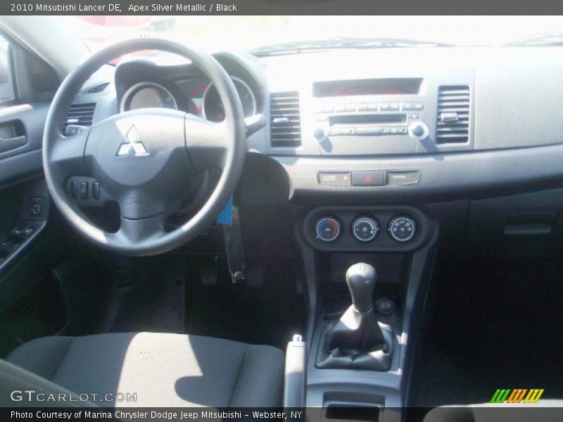 Apex Silver Metallic / Black 2010 Mitsubishi Lancer DE