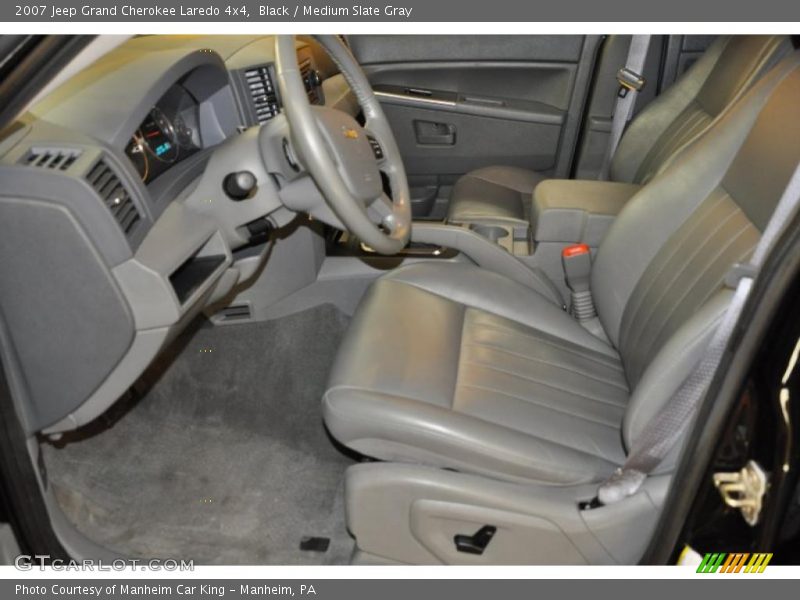 Black / Medium Slate Gray 2007 Jeep Grand Cherokee Laredo 4x4