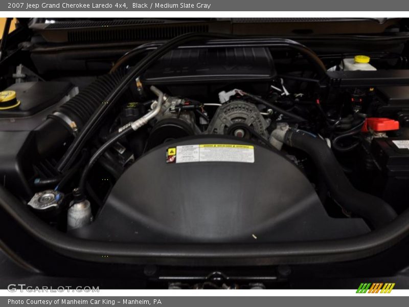 Black / Medium Slate Gray 2007 Jeep Grand Cherokee Laredo 4x4