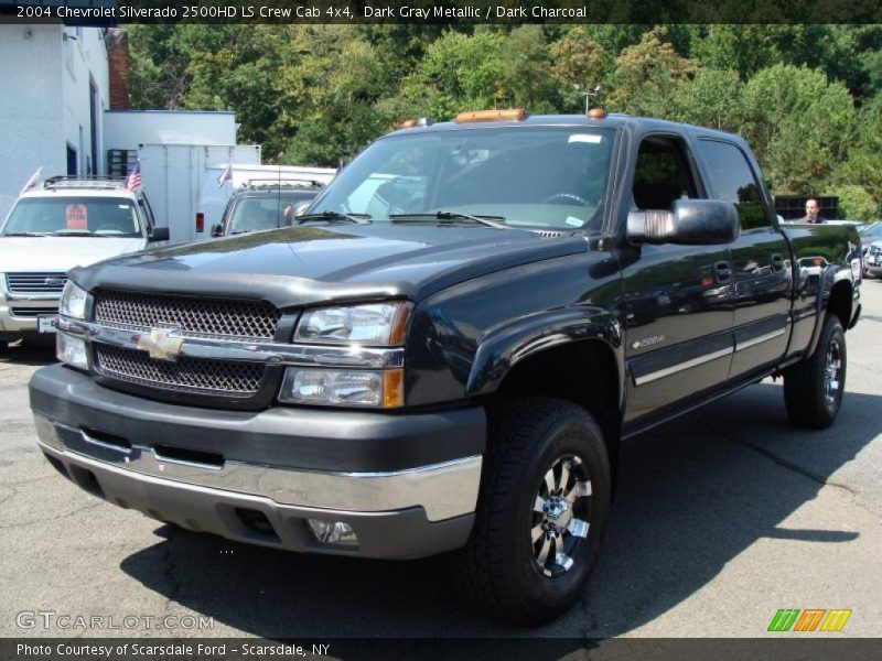 Dark Gray Metallic / Dark Charcoal 2004 Chevrolet Silverado 2500HD LS Crew Cab 4x4