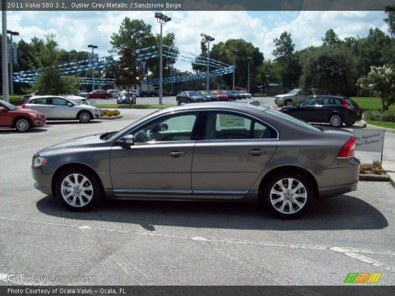 Oyster Grey Metallic / Sandstone Beige 2011 Volvo S80 3.2