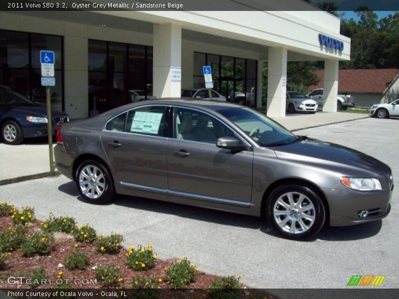 Oyster Grey Metallic / Sandstone Beige 2011 Volvo S80 3.2