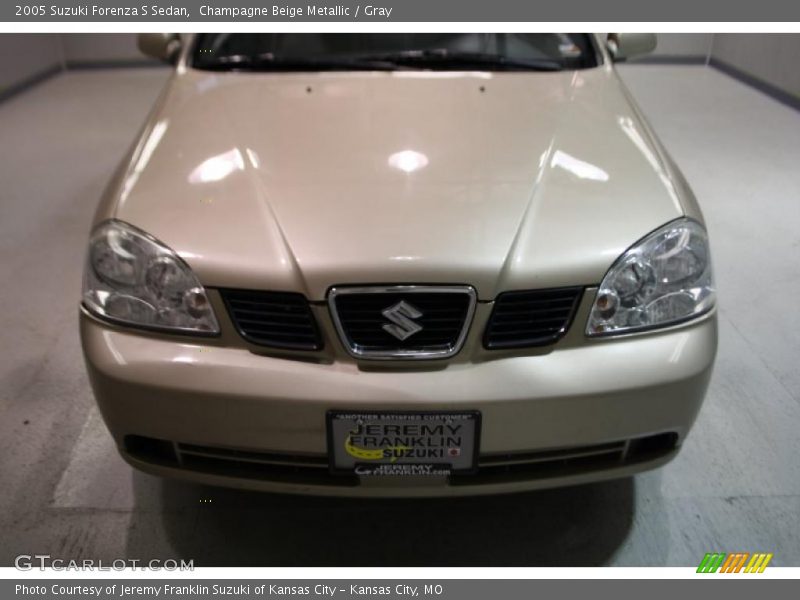 Champagne Beige Metallic / Gray 2005 Suzuki Forenza S Sedan