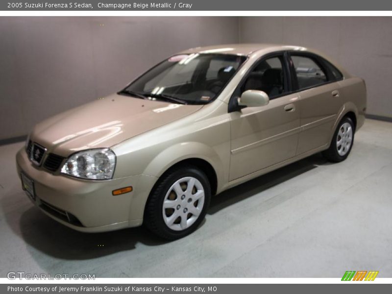 Champagne Beige Metallic / Gray 2005 Suzuki Forenza S Sedan