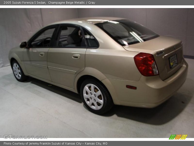 Champagne Beige Metallic / Gray 2005 Suzuki Forenza S Sedan