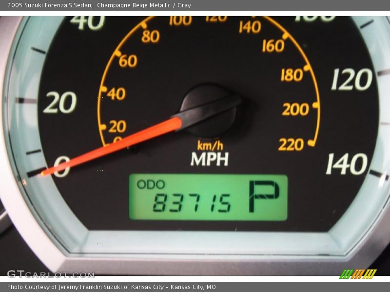 Champagne Beige Metallic / Gray 2005 Suzuki Forenza S Sedan