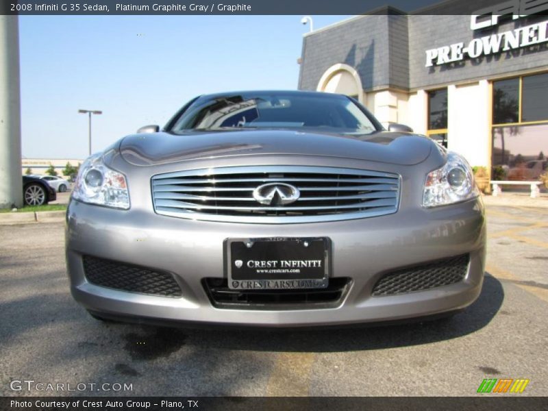 Platinum Graphite Gray / Graphite 2008 Infiniti G 35 Sedan