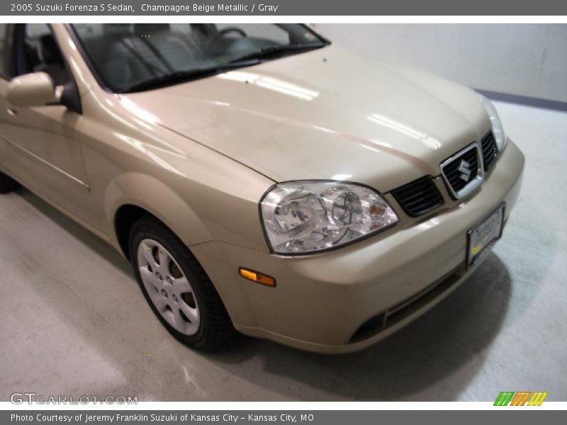 Champagne Beige Metallic / Gray 2005 Suzuki Forenza S Sedan