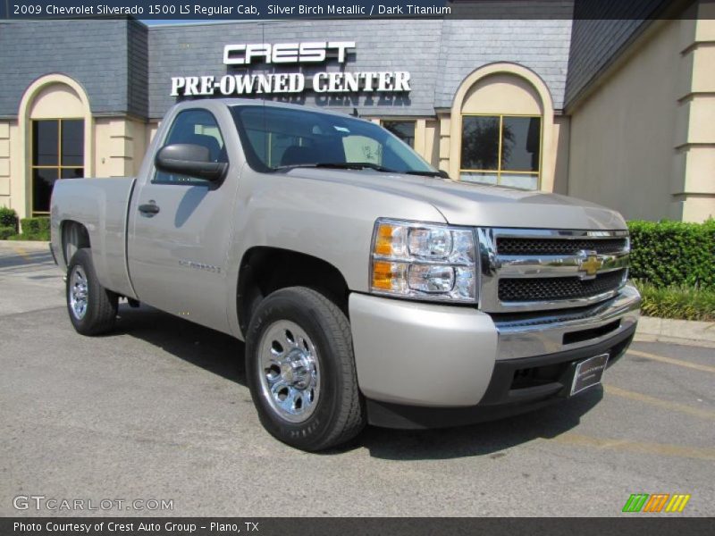 Silver Birch Metallic / Dark Titanium 2009 Chevrolet Silverado 1500 LS Regular Cab