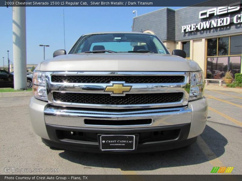Silver Birch Metallic / Dark Titanium 2009 Chevrolet Silverado 1500 LS Regular Cab