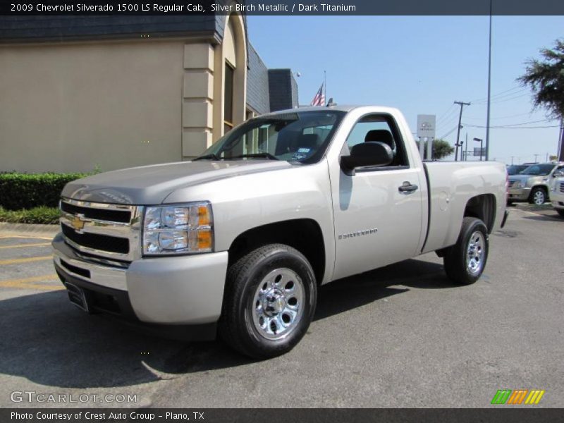 Silver Birch Metallic / Dark Titanium 2009 Chevrolet Silverado 1500 LS Regular Cab