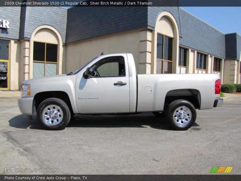 Silver Birch Metallic / Dark Titanium 2009 Chevrolet Silverado 1500 LS Regular Cab