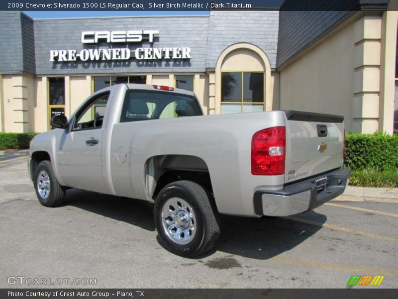 Silver Birch Metallic / Dark Titanium 2009 Chevrolet Silverado 1500 LS Regular Cab