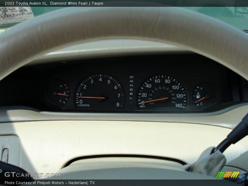 Diamond White Pearl / Taupe 2003 Toyota Avalon XL