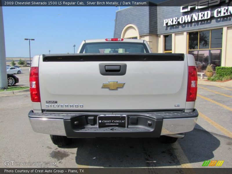 Silver Birch Metallic / Dark Titanium 2009 Chevrolet Silverado 1500 LS Regular Cab