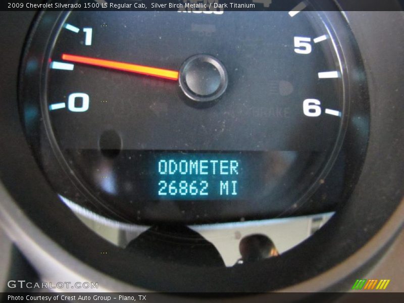 Silver Birch Metallic / Dark Titanium 2009 Chevrolet Silverado 1500 LS Regular Cab