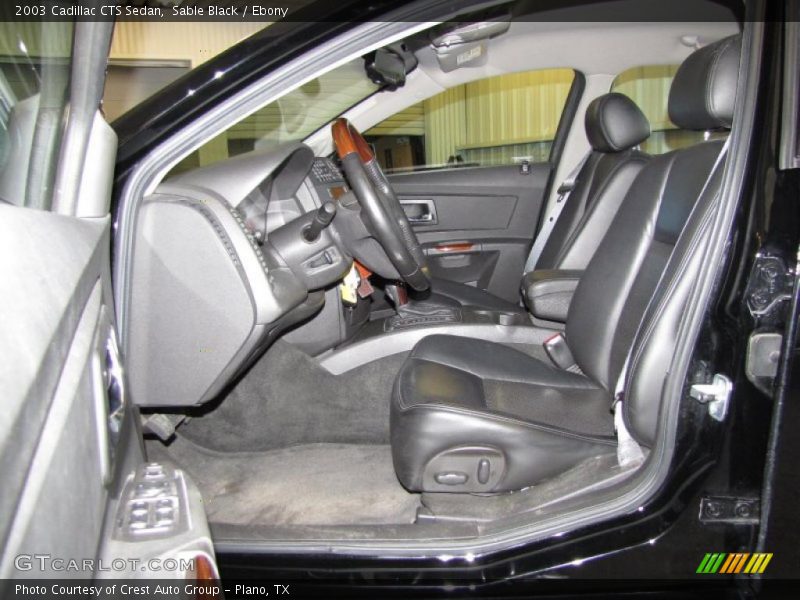 Sable Black / Ebony 2003 Cadillac CTS Sedan