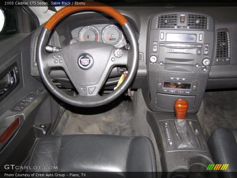 Sable Black / Ebony 2003 Cadillac CTS Sedan