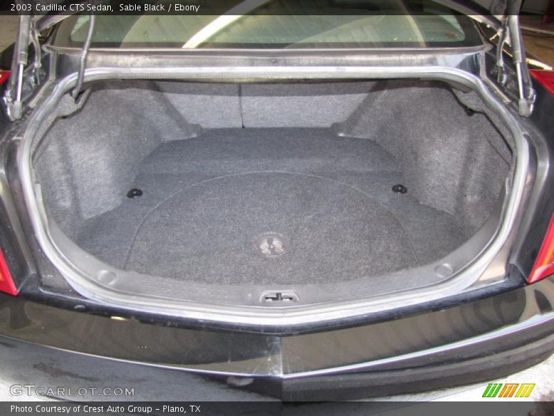 Sable Black / Ebony 2003 Cadillac CTS Sedan