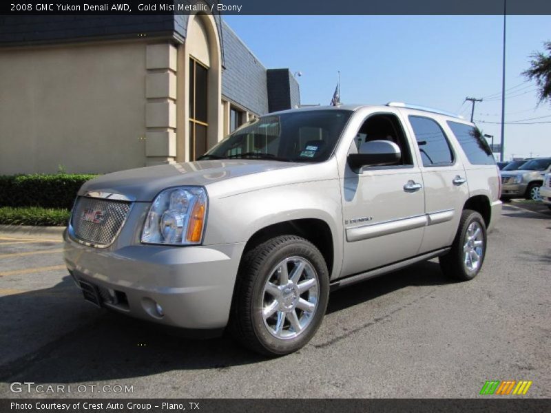 Gold Mist Metallic / Ebony 2008 GMC Yukon Denali AWD