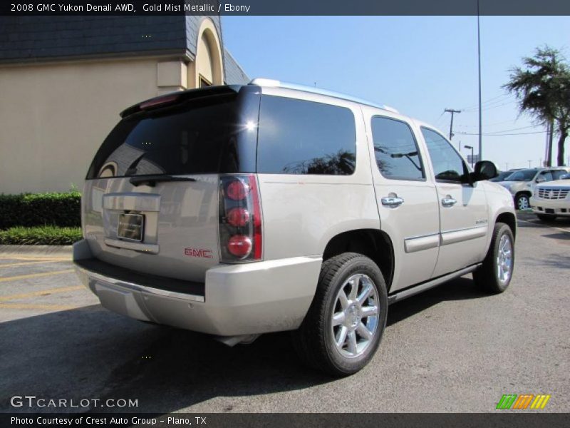 Gold Mist Metallic / Ebony 2008 GMC Yukon Denali AWD
