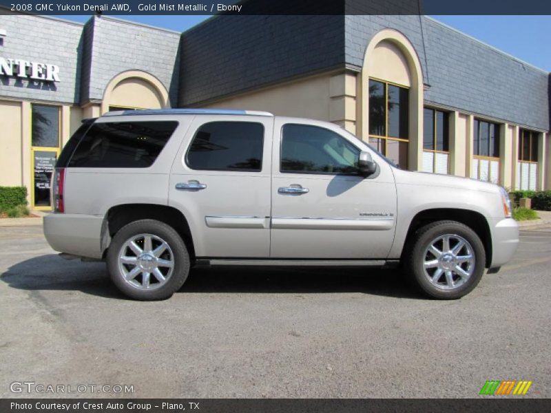 Gold Mist Metallic / Ebony 2008 GMC Yukon Denali AWD