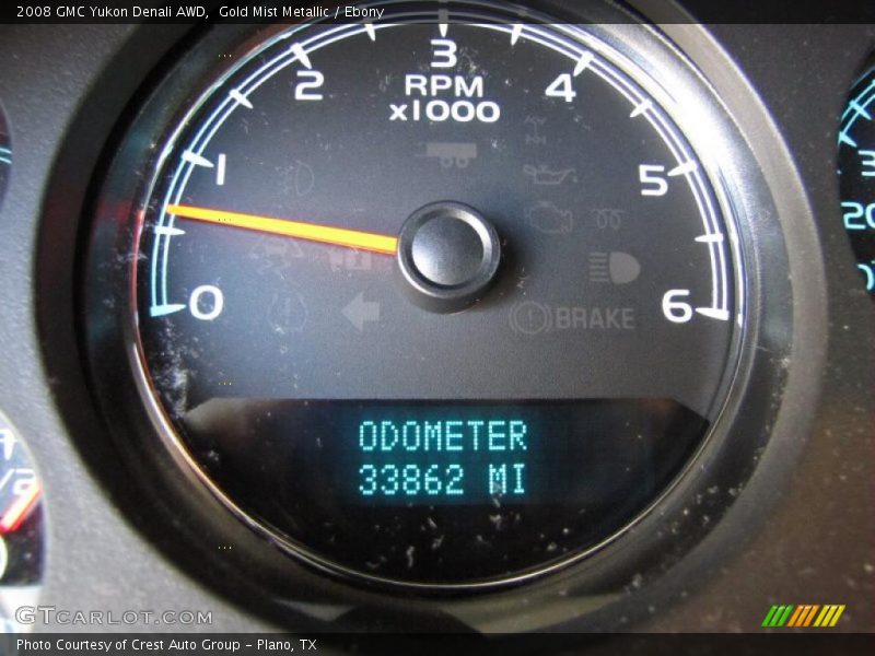 Gold Mist Metallic / Ebony 2008 GMC Yukon Denali AWD