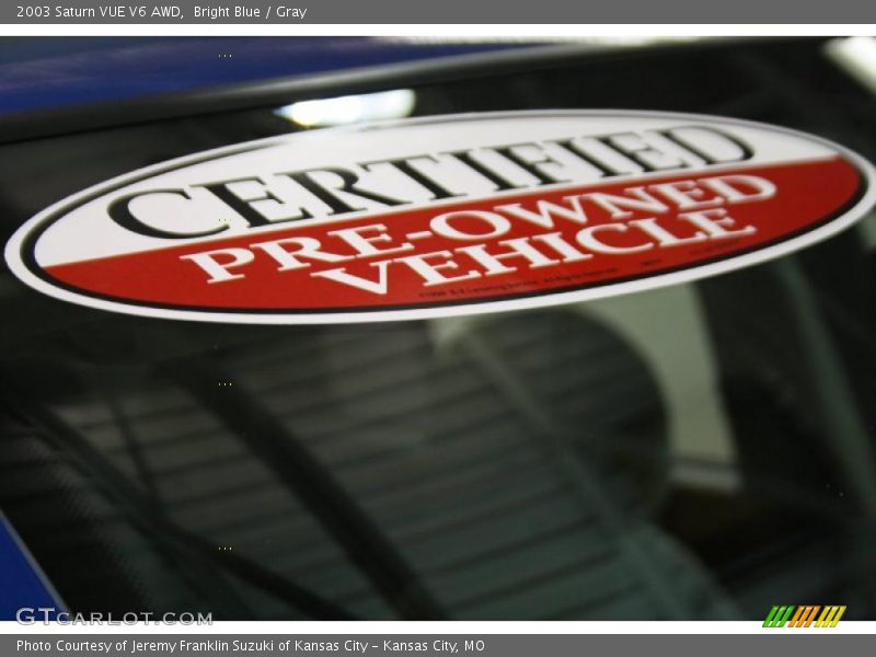 Bright Blue / Gray 2003 Saturn VUE V6 AWD