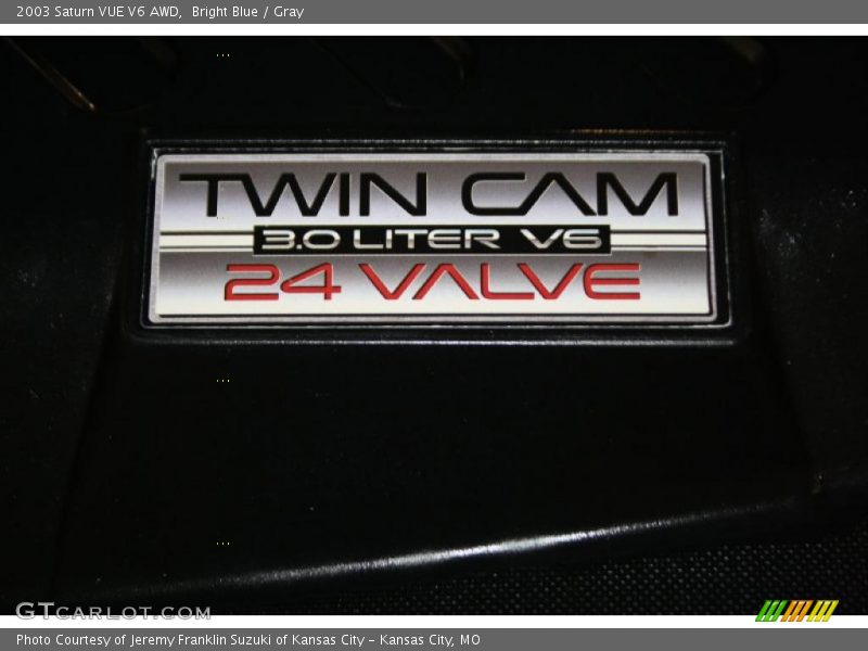 Bright Blue / Gray 2003 Saturn VUE V6 AWD