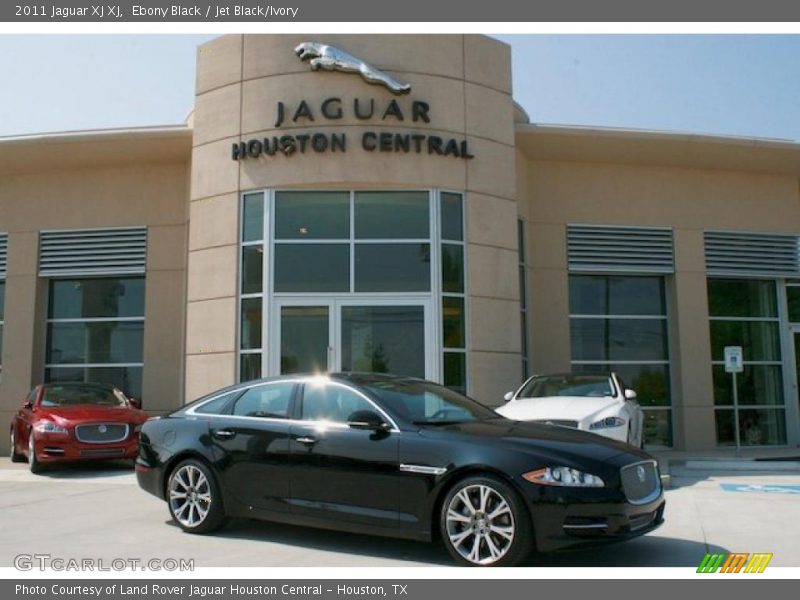 Ebony Black / Jet Black/Ivory 2011 Jaguar XJ XJ