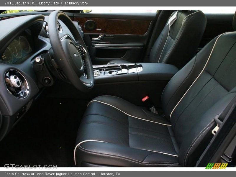 Ebony Black / Jet Black/Ivory 2011 Jaguar XJ XJ