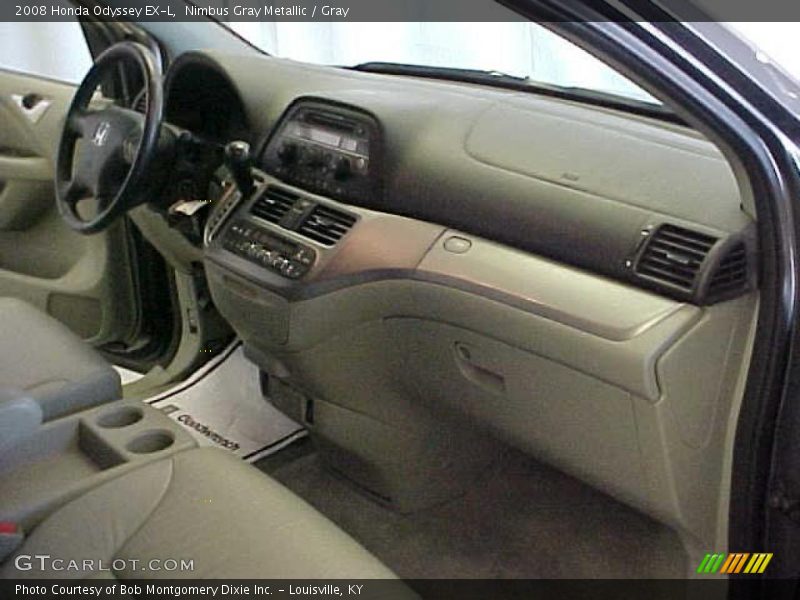 Nimbus Gray Metallic / Gray 2008 Honda Odyssey EX-L