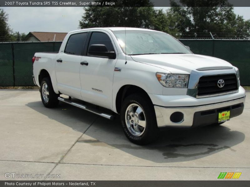 Super White / Beige 2007 Toyota Tundra SR5 TSS CrewMax