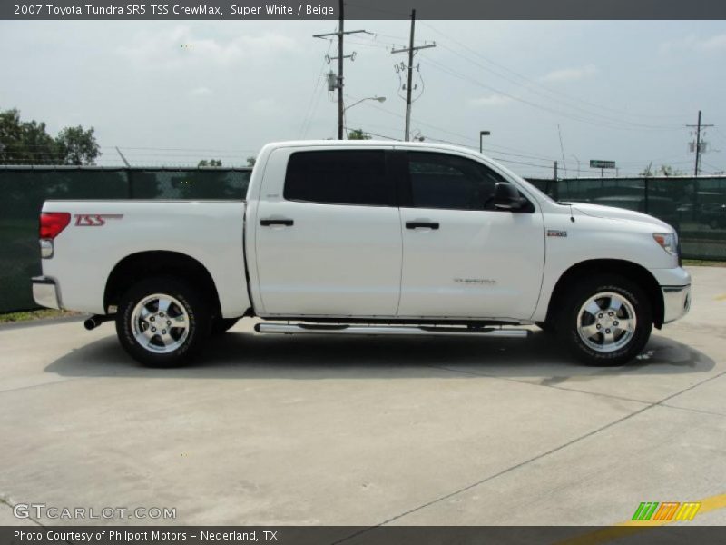 Super White / Beige 2007 Toyota Tundra SR5 TSS CrewMax