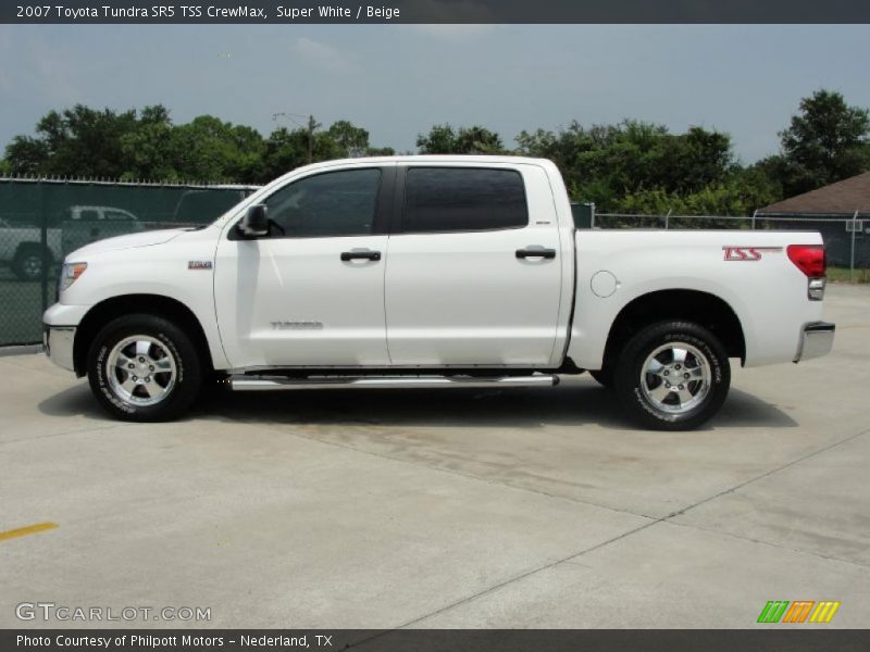 Super White / Beige 2007 Toyota Tundra SR5 TSS CrewMax