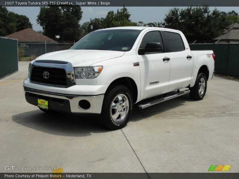 Super White / Beige 2007 Toyota Tundra SR5 TSS CrewMax