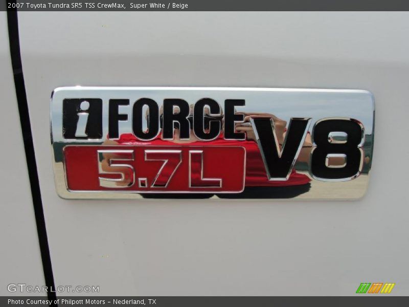 Super White / Beige 2007 Toyota Tundra SR5 TSS CrewMax