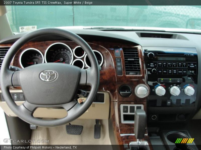 Super White / Beige 2007 Toyota Tundra SR5 TSS CrewMax