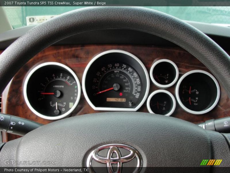 Super White / Beige 2007 Toyota Tundra SR5 TSS CrewMax