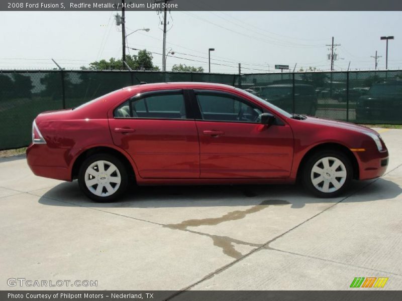Redfire Metallic / Medium Light Stone 2008 Ford Fusion S