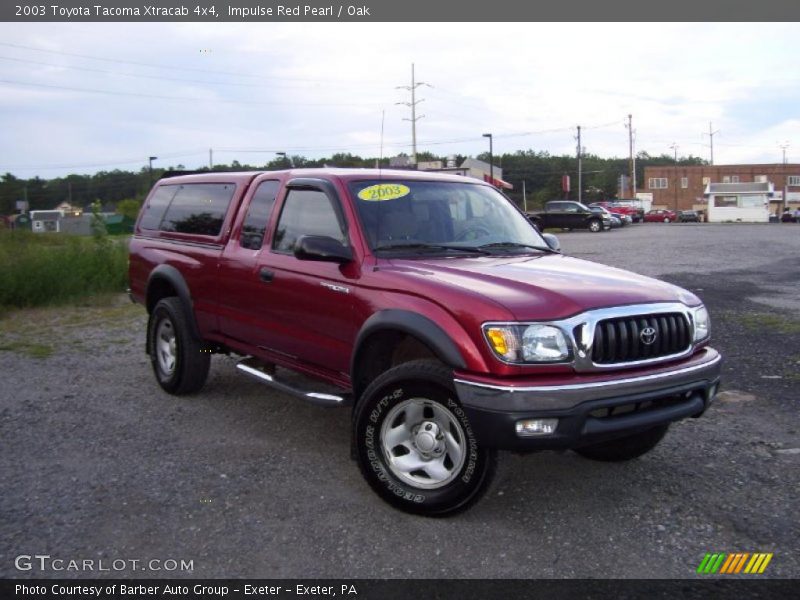Impulse Red Pearl / Oak 2003 Toyota Tacoma Xtracab 4x4