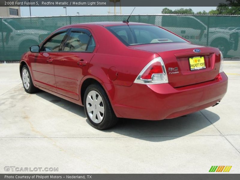 Redfire Metallic / Medium Light Stone 2008 Ford Fusion S