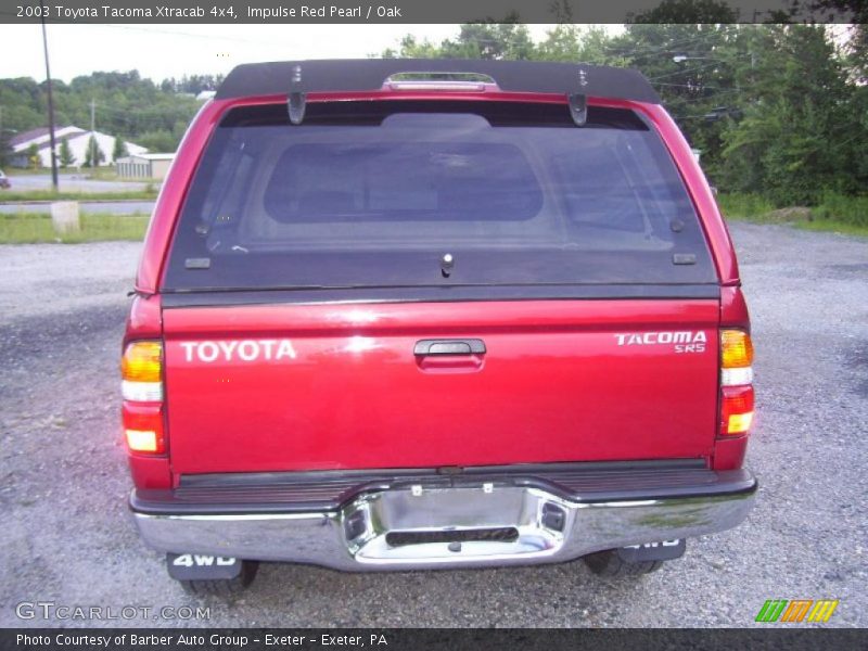 Impulse Red Pearl / Oak 2003 Toyota Tacoma Xtracab 4x4