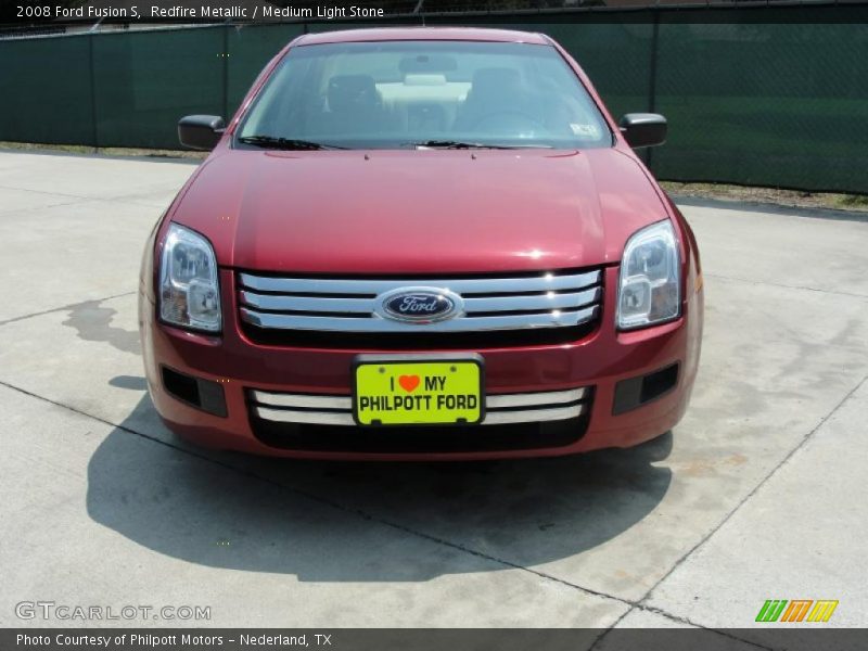 Redfire Metallic / Medium Light Stone 2008 Ford Fusion S