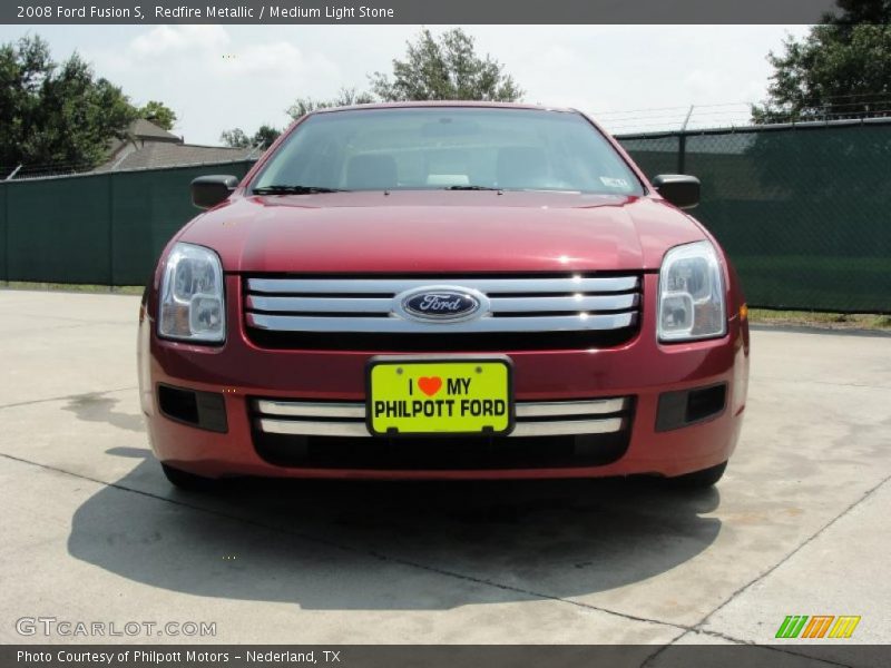 Redfire Metallic / Medium Light Stone 2008 Ford Fusion S