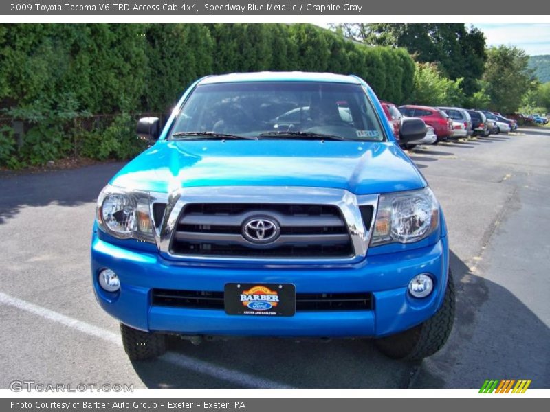 Speedway Blue Metallic / Graphite Gray 2009 Toyota Tacoma V6 TRD Access Cab 4x4